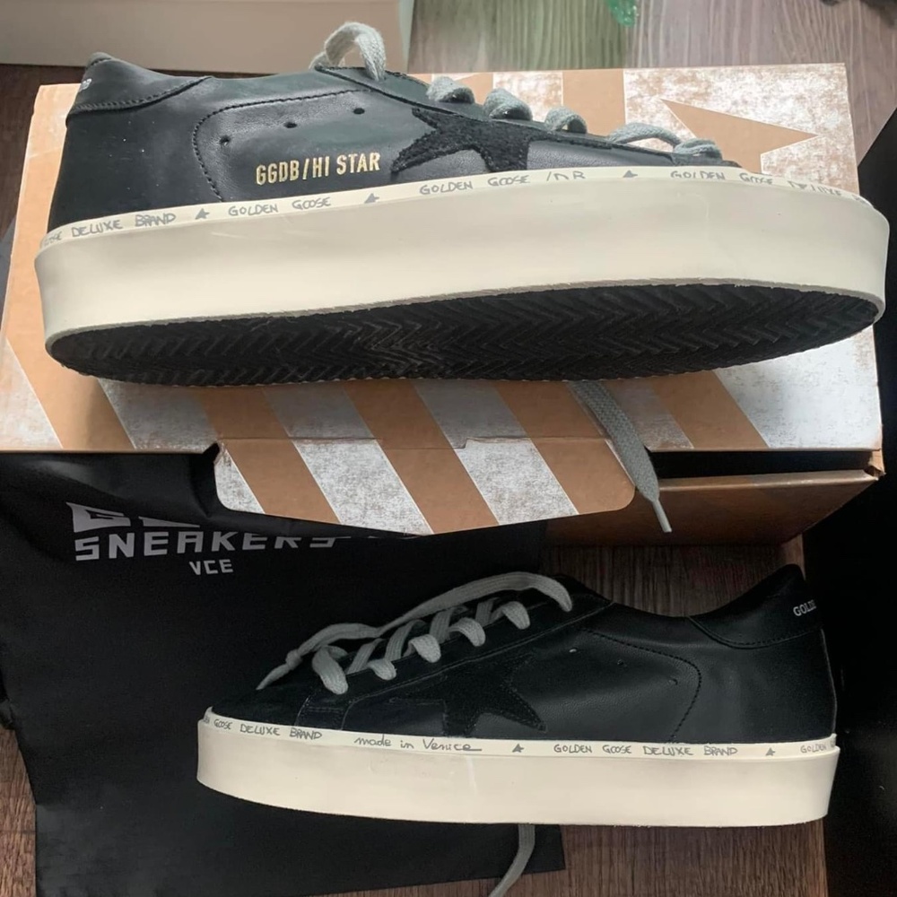 Golden Goose Black and White Sneakers - size 38